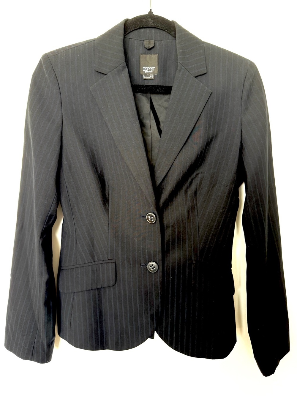 Esprit Black Pinstripe Women's Blazer
